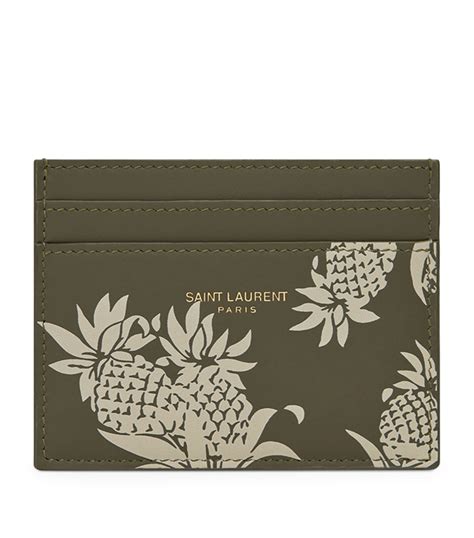 ysl pineapple card holder|YSL card case.